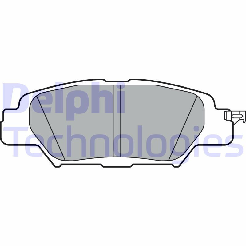 DELPHI LP3394 Pastiglie freno Posteriore per