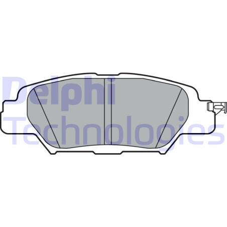 DELPHI LP3394 Pastiglie freno Posteriore per