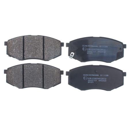 DENCKERMANN B111398 Brake Pads Set Front for ix20 Soul Sonata