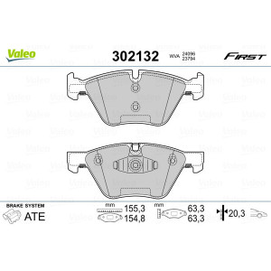 VALEO 302132 Pastillas de freno Delantero para