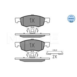 MEYLE 025 221 4317 Brzdové platničky predné pre Corsa Corsavan