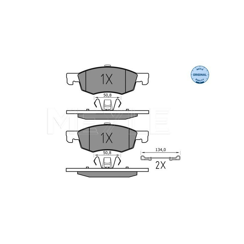 MEYLE 025 221 4317 Plaquettes de frein avant pour Corsa Corsavan