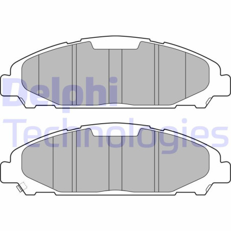 DELPHI LP3255 Brzdové platničky Predné pre