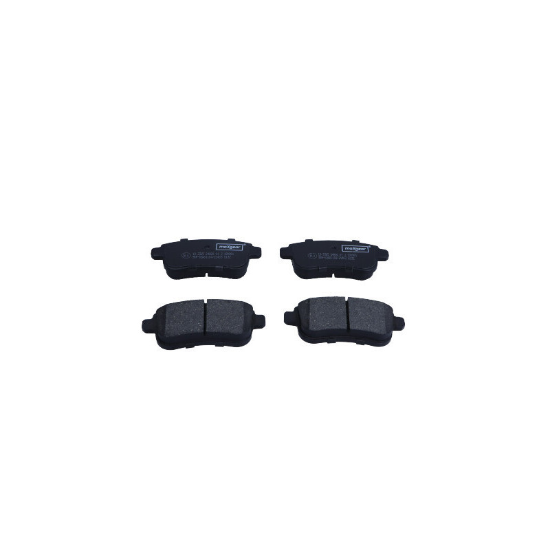 MAXGEAR 19-3365 Brzdové destičky zadní pro Megane Scenic Fluence Clio Captur