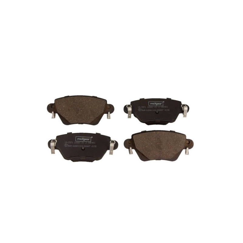 MAXGEAR 19-3371 Plaquettes de frein arrière pour Mondeo X-Type Kangoo