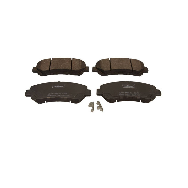 MAXGEAR 19-3393 Pastillas de freno delantero para Qashqai X-Trail Rogue Kizashi