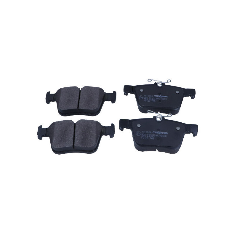 MAXGEAR 19-3598 Brzdové destičky zadní pro A3 Leon Golf Passat Superb TT Q3 Tiguan Arteon Kodiaq Q2