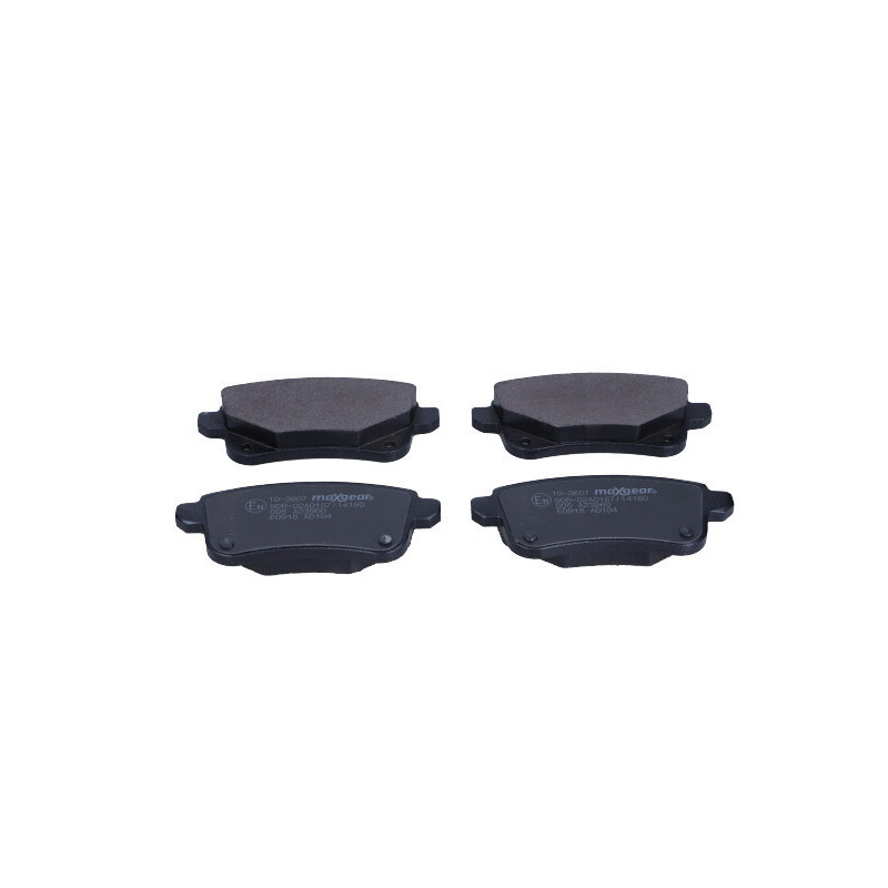 MAXGEAR 19-3607 Bremsbeläge Hinten für Talisman Scenic Megane Espace Arkana Juke