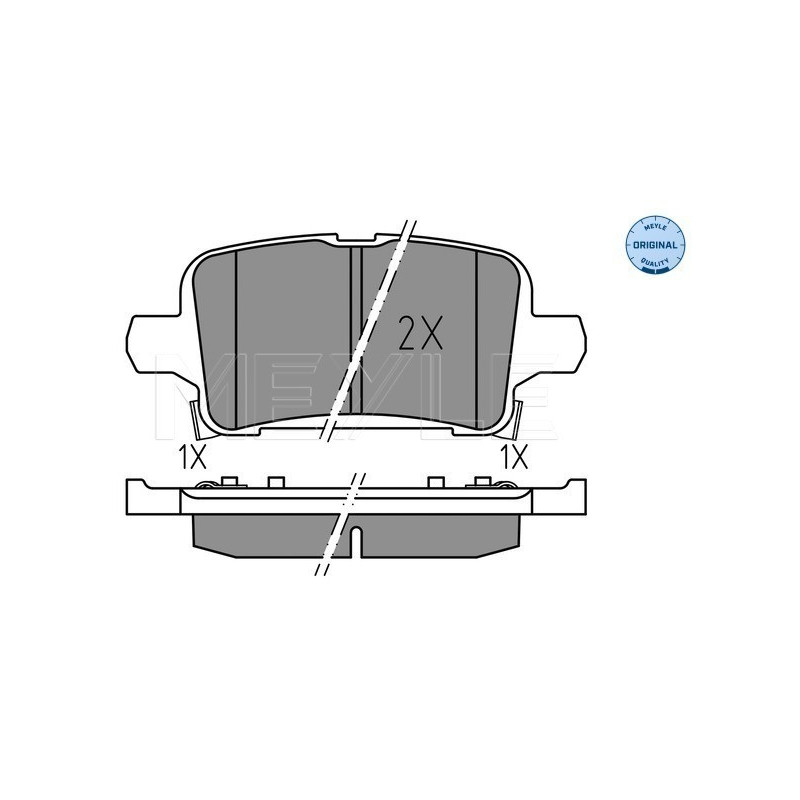 MEYLE 025 221 2917 Brake Pads Set Rear for Astra Insignia Ampera-E