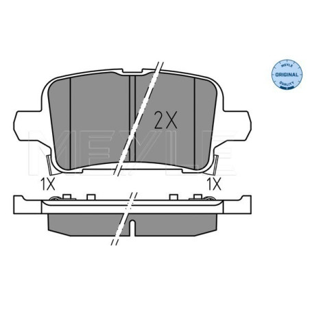 MEYLE 025 221 2917 Plaquettes de frein arrière pour Astra Insignia Ampera-E