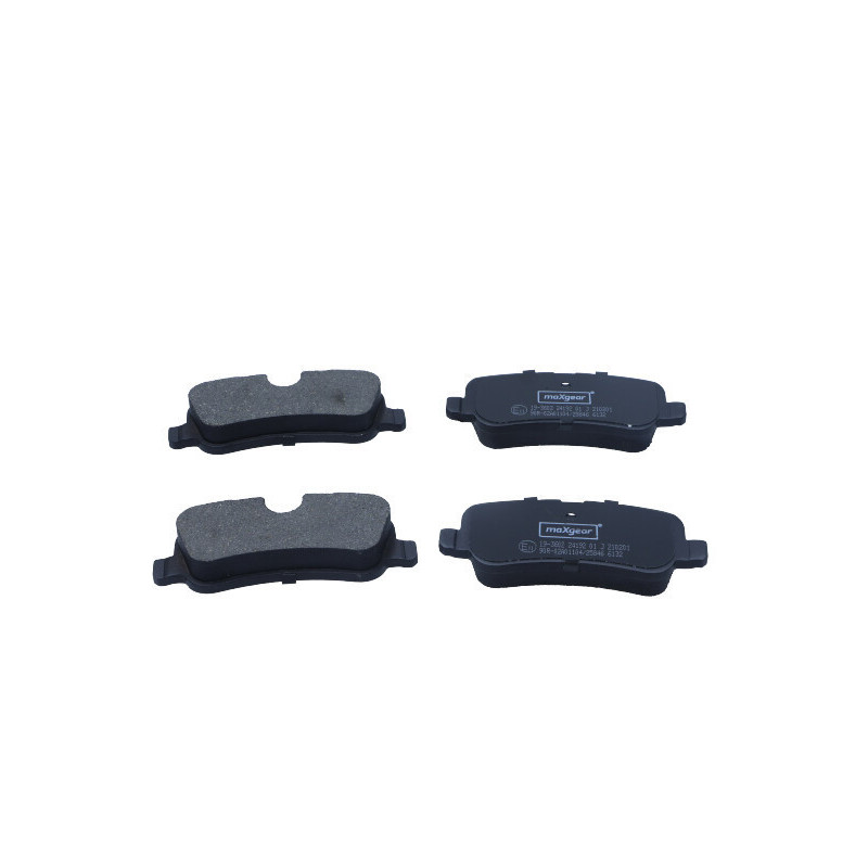 MAXGEAR 19-3602 Brzdové platničky zadné pre Land Rover Discovery