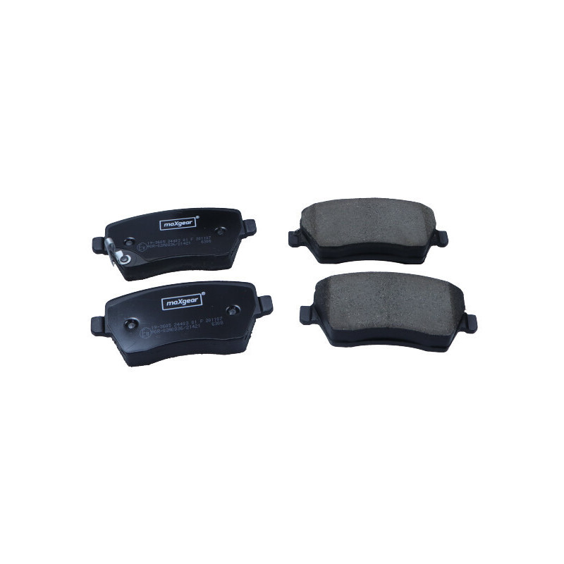 MAXGEAR 19-3605 Brake Pads Set Front for Micra Note Almera Scala