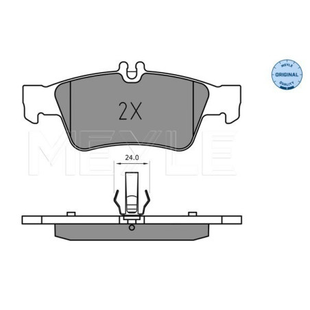 MEYLE 025 233 3516 Pastiglie freno posteriore per Mercedes E CLS