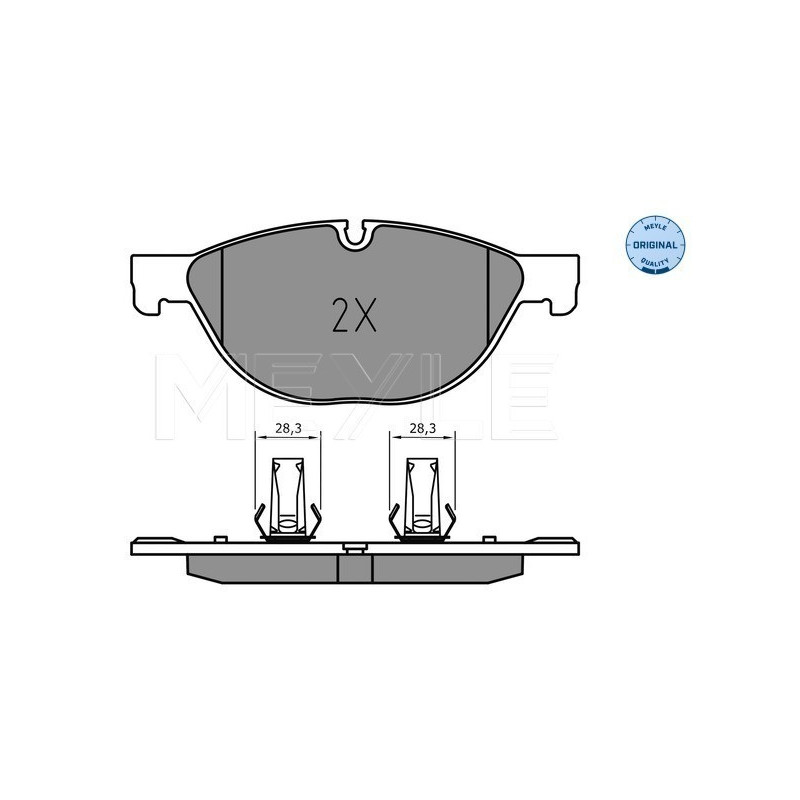 MEYLE 025 238 9518 Brake Pads Set Front for Jaguar XF XJ XK