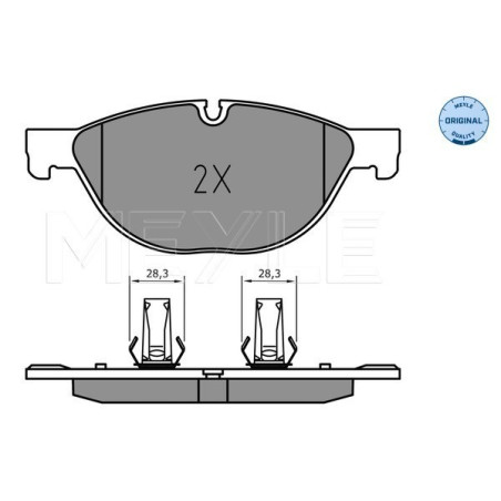 MEYLE 025 238 9518 Brake Pads Set Front for Jaguar XF XJ XK