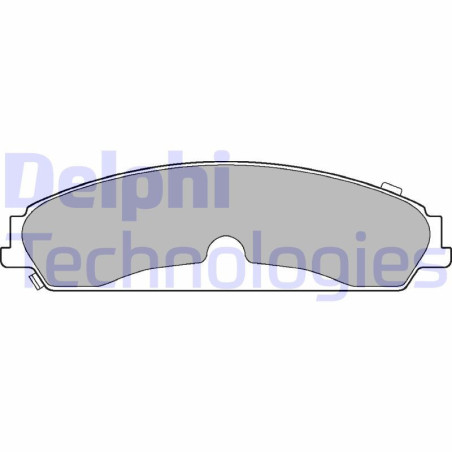 DELPHI LP3216 Brzdové platničky Predné pre
