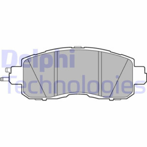 DELPHI LP3251 Brzdové platničky Predné pre