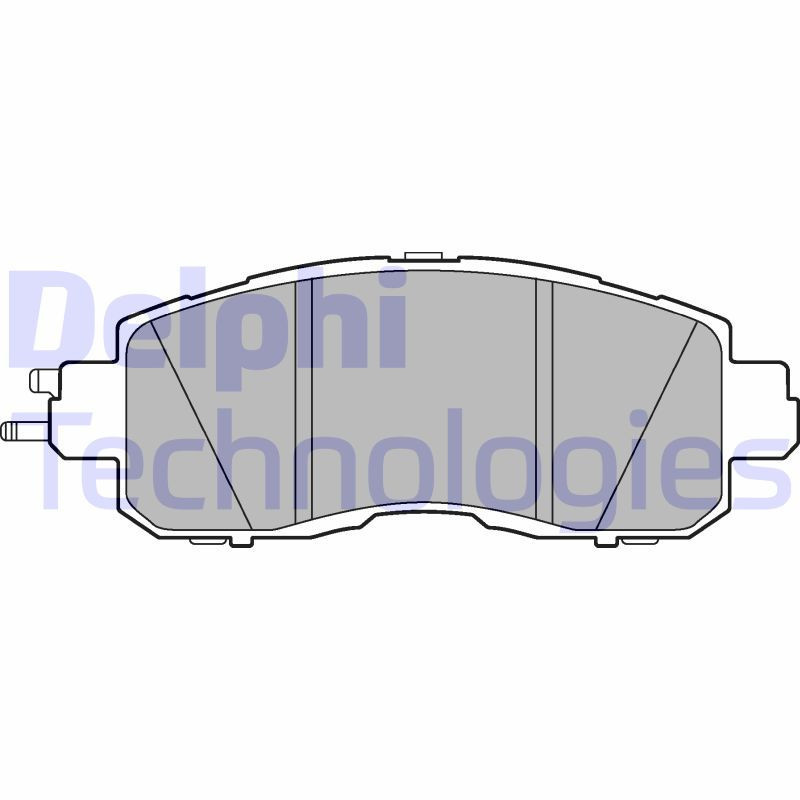DELPHI LP3251 Brzdové platničky Predné pre