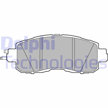 DELPHI LP3251 Klocki hamulcowe Przód dla