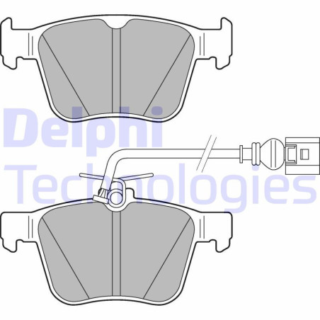DELPHI LP3267 Brzdové platničky Zadné pre