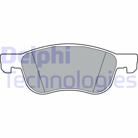 DELPHI LP3365 Brzdové platničky Predné pre