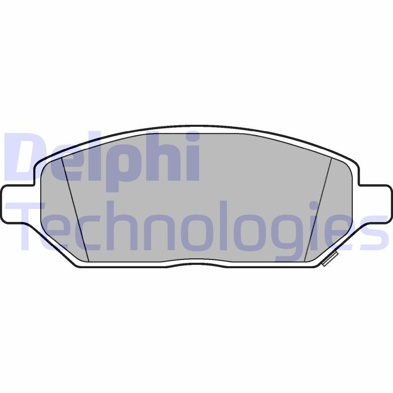 DELPHI LP3236 Bremsbeläge Vorne für