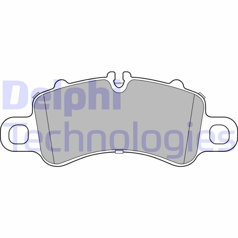 DELPHI LP3308 Brzdové platničky Predné pre