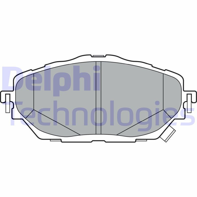 DELPHI LP3378 Brzdové platničky