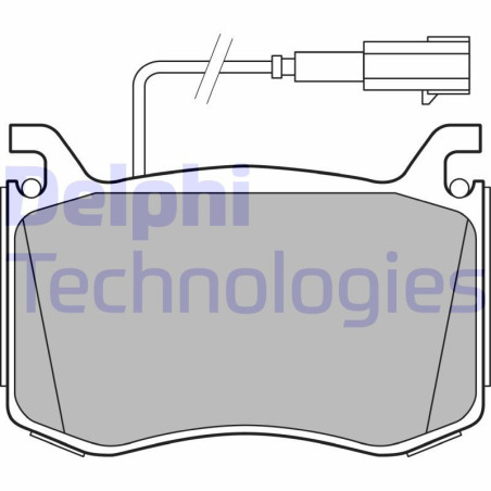 DELPHI LP3380 Pastiglie freno Anteriore per