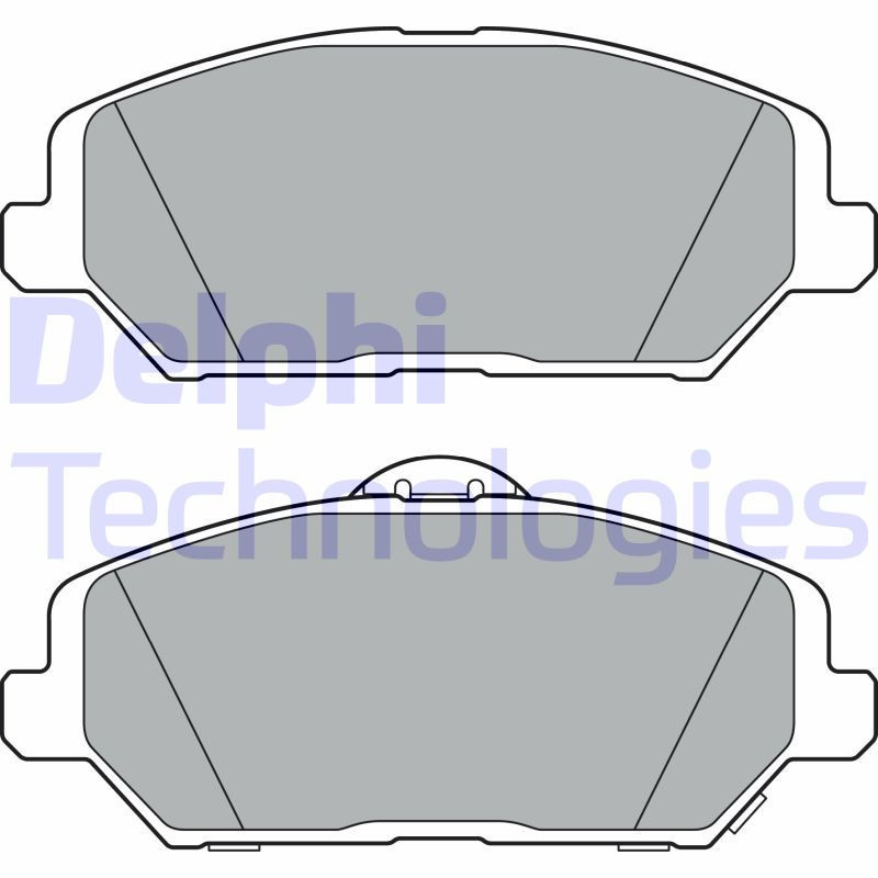 DELPHI LP3385 Brzdové platničky Predné pre