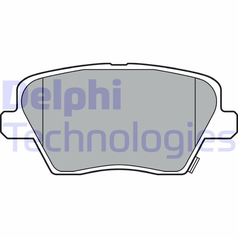 DELPHI LP3386 Pastillas de freno Trasero para