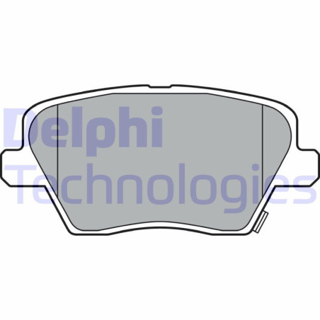 DELPHI LP3386 Brzdové platničky Zadné pre