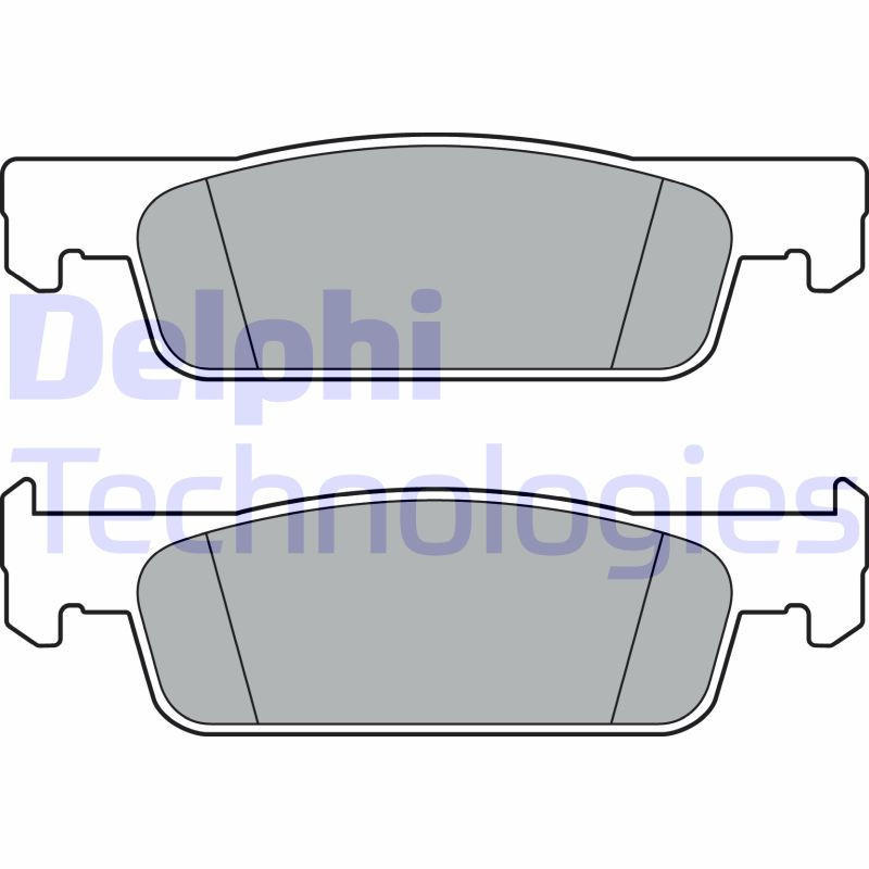 DELPHI LP3387 Brzdové platničky Predné pre