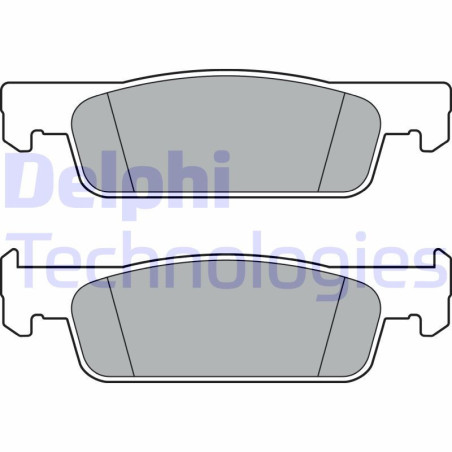 DELPHI LP3387 Brzdové platničky Predné pre