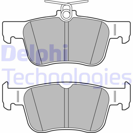 DELPHI LP3391 Klocki hamulcowe Tył dla