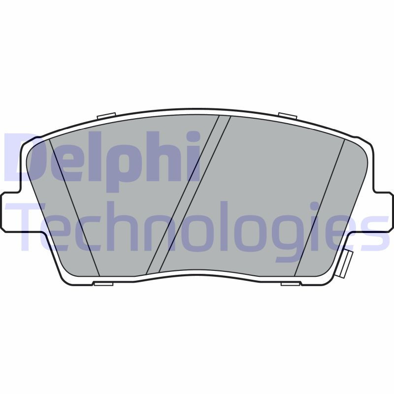 DELPHI LP3390 Brzdové platničky Predné pre