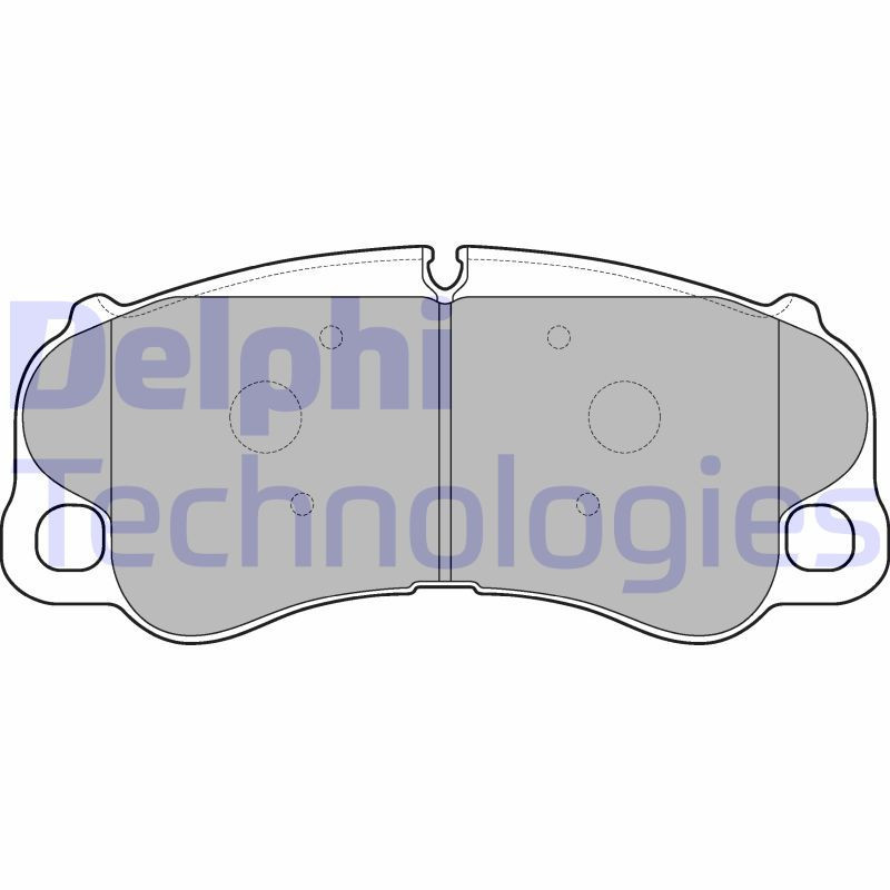 DELPHI LP3233 Brzdové platničky Predné pre