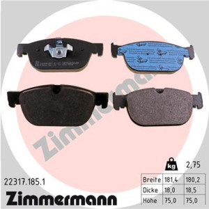 ZIMMERMANN 22317.185.1 Pastiglie freno Anteriore per