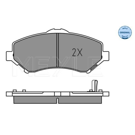 MEYLE 025 246 0417 Plaquettes de frein avant pour Journey Nitro Freemont Wrangler Cherokee Compass