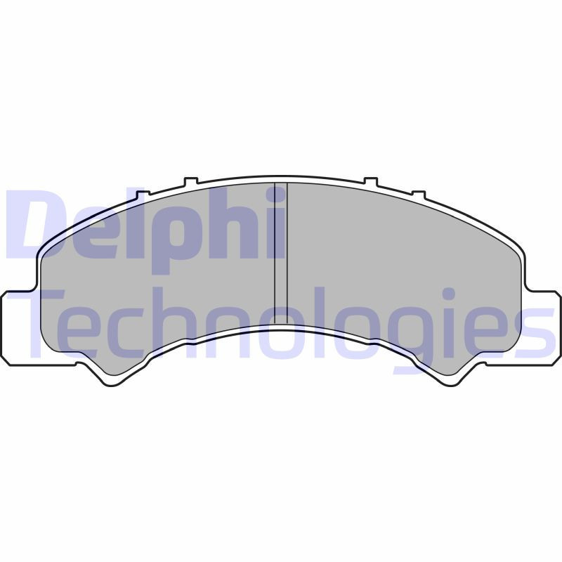 DELPHI LP2770 Pastillas de freno Trasero para