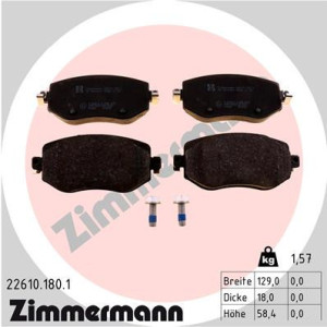 ZIMMERMANN 22610.180.1 Brake Pads Set Front for