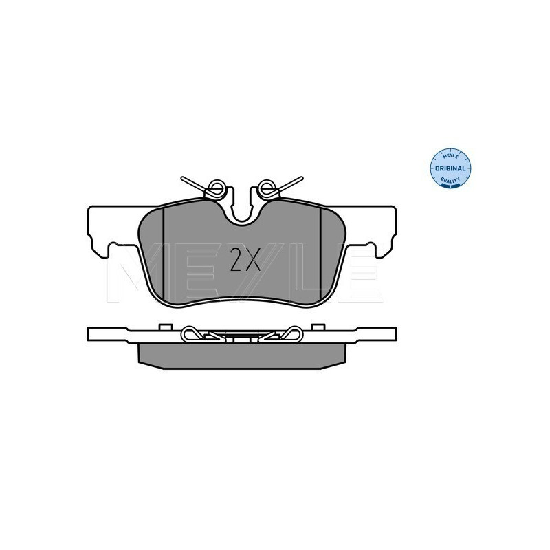 MEYLE 025 253 3116 Plaquettes de frein arrière pour 2 Countryman Clubman X1 X2 1 i3 Hatchback