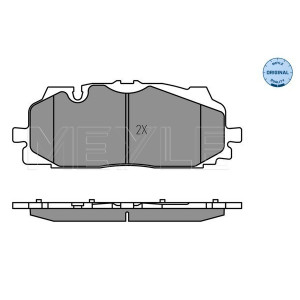 MEYLE 025 258 6117 Brzdové platničky predné pre A6 A5 Q7 A7 Q5 e-Tron Q8 A4 A8 Q3 Touareg