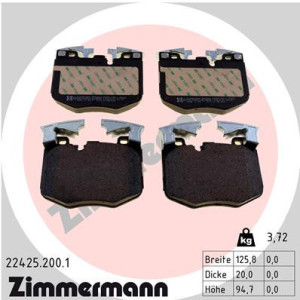 ZIMMERMANN 22425.200.1 Pastiglie freno Anteriore per