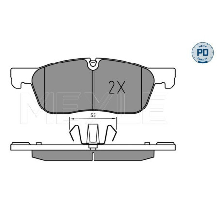 MEYLE 025 221 4519/PD Plaquettes de frein avant pour XF Discovery E-Pace XE F-Pace