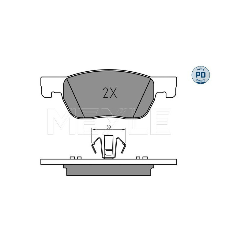 MEYLE 025 223 4220/PD Brake Pads Set Front for Astra