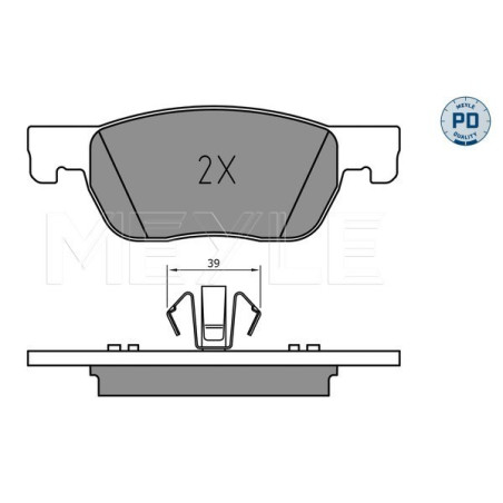 MEYLE 025 223 4220/PD Brake Pads Set Front for Astra