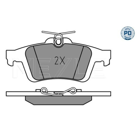 MEYLE 025 241 3717/PD Plaquettes de frein arrière pour Focus 9-3 Vectra C-Max V40 3 Kuga S40 Transit