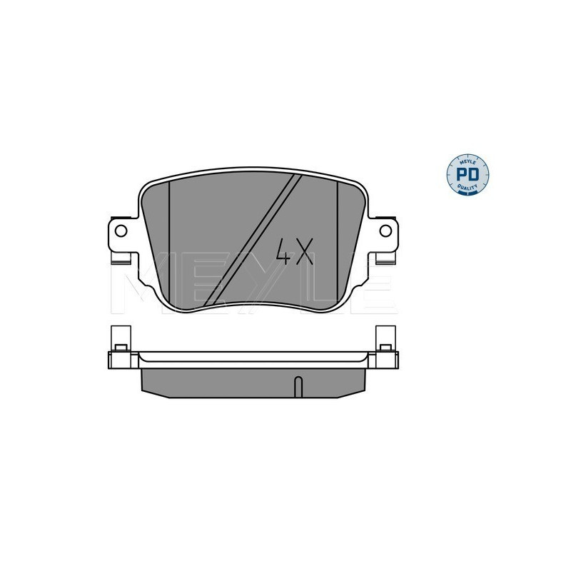 MEYLE 025 251 0917/PD Brake Pads Set Rear for Leon Caddy Passat Octavia A1 Q3 Alhambra Sharan