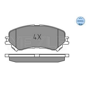 MEYLE 025 223 4719 Brake Pads Set Front for Megane Talisman Scenic Espace Captur Arkana